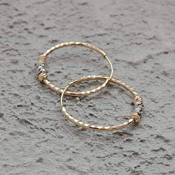 گوشواره حلقه ای تراش گوی - Image 2