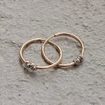 گوشواره حلقه ای تراش گوی