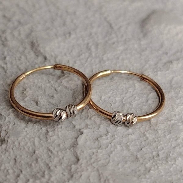 گوشواره حلقه ای تراش گوی - Image 2